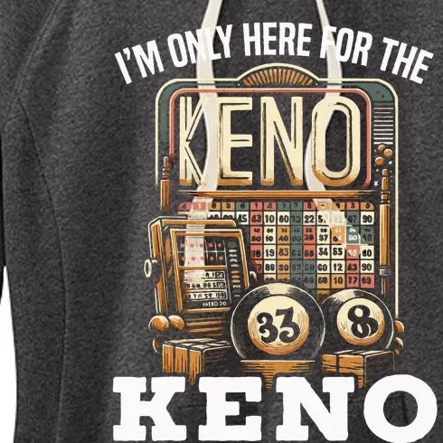 Playing Keno Numbers Casino Keno Player Women's Fleece Hoodie