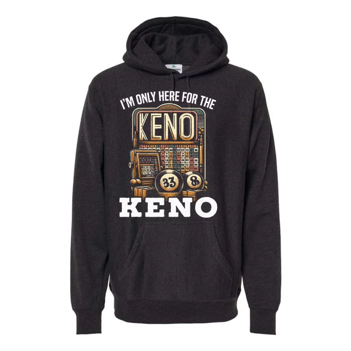 Playing Keno Numbers Casino Keno Player Premium Hoodie