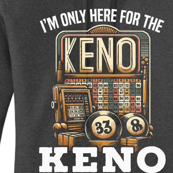 Playing Keno Numbers Casino Keno Player Women's Pullover Hoodie