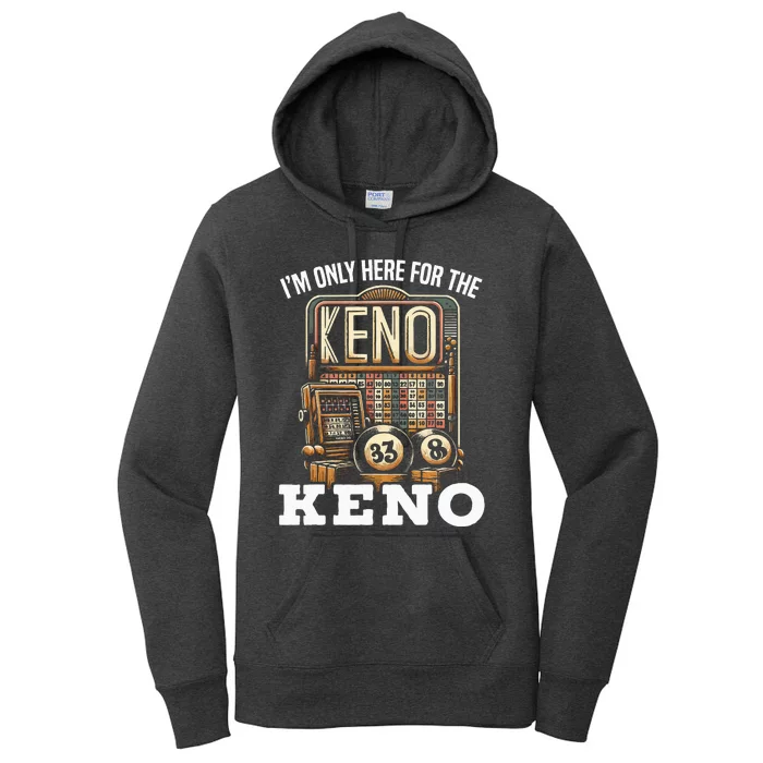 Playing Keno Numbers Casino Keno Player Women's Pullover Hoodie