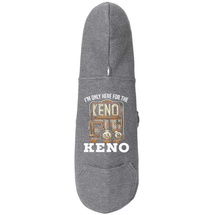 Playing Keno Numbers Casino Keno Player Doggie 3-End Fleece Hoodie