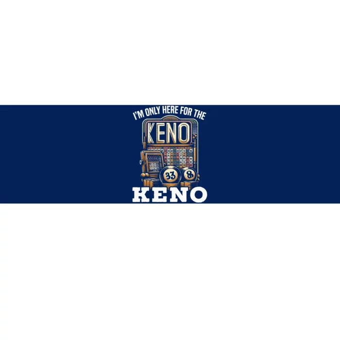 Playing Keno Numbers Casino Keno Player Bumper Sticker