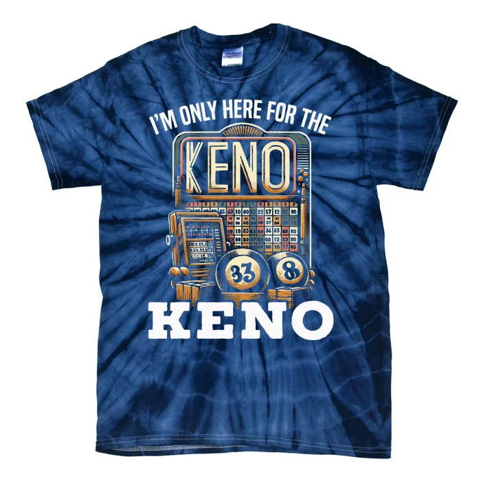 Playing Keno Numbers Casino Keno Player Tie-Dye T-Shirt