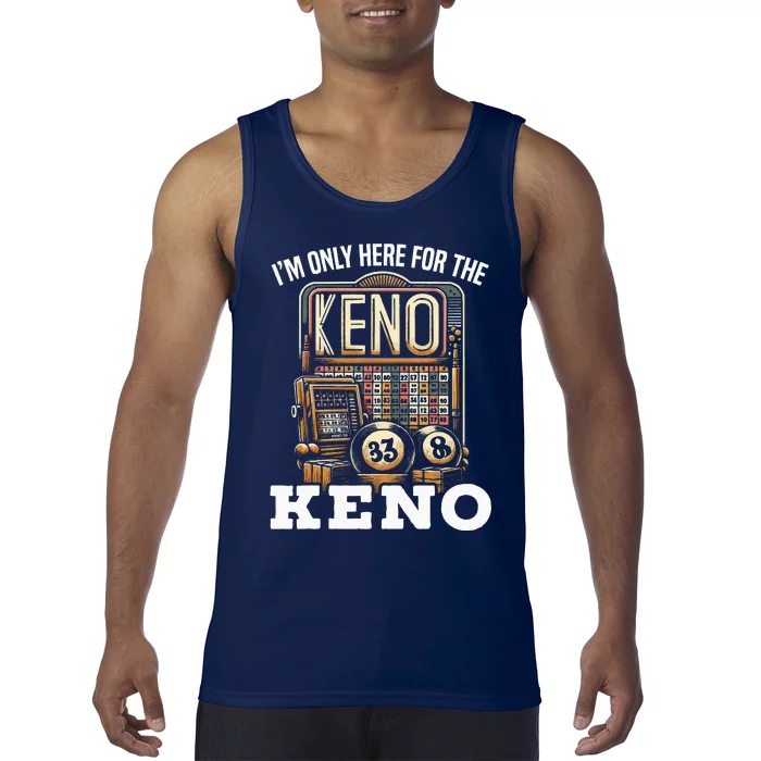 Playing Keno Numbers Casino Keno Player Tank Top