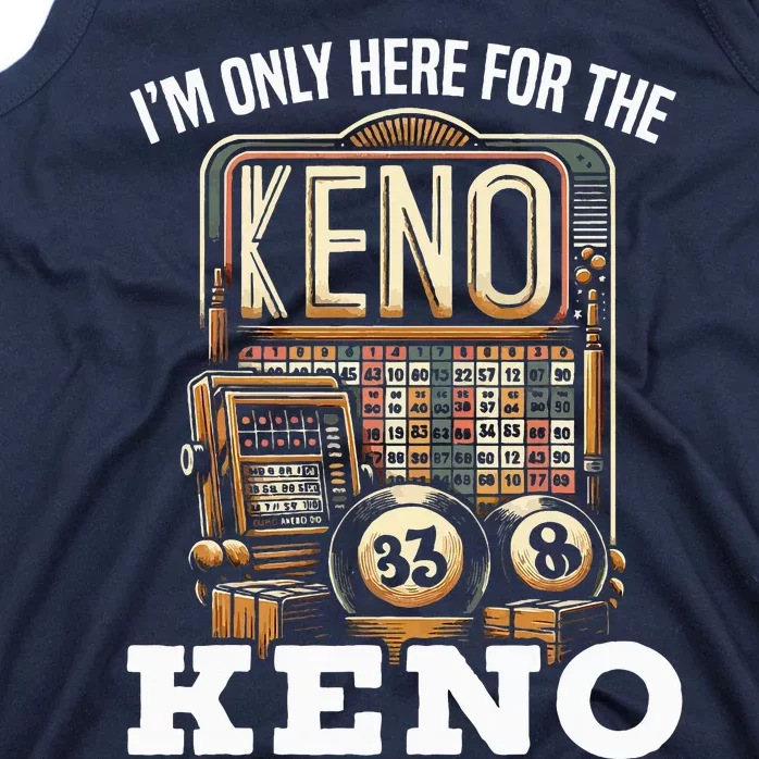 Playing Keno Numbers Casino Keno Player Tank Top