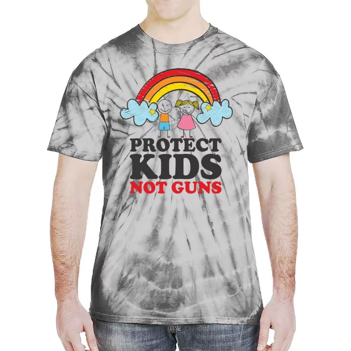 Protect Kids_ Not Guns | Stop Gun Violence Tie-Dye T-Shirt