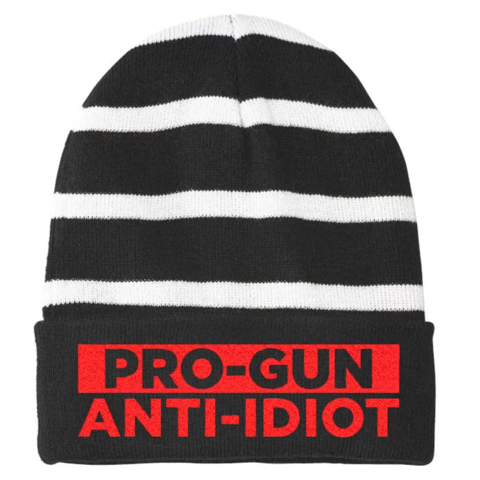 Protect Kids Not Guns For Men Women Gun Control Striped Beanie with Solid Band