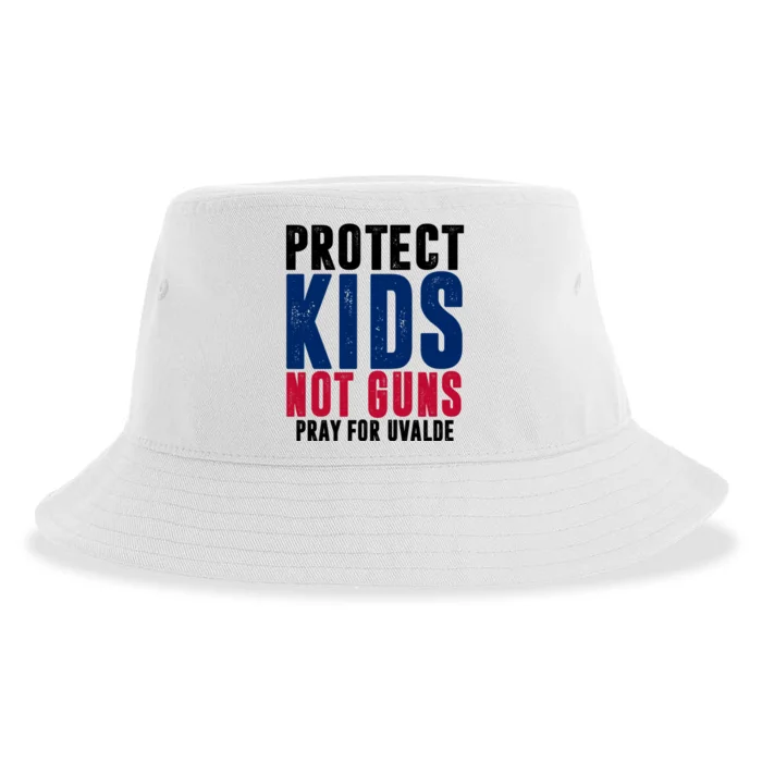 Protect Kids Not Guns Pray For Uvalde Sustainable Bucket Hat