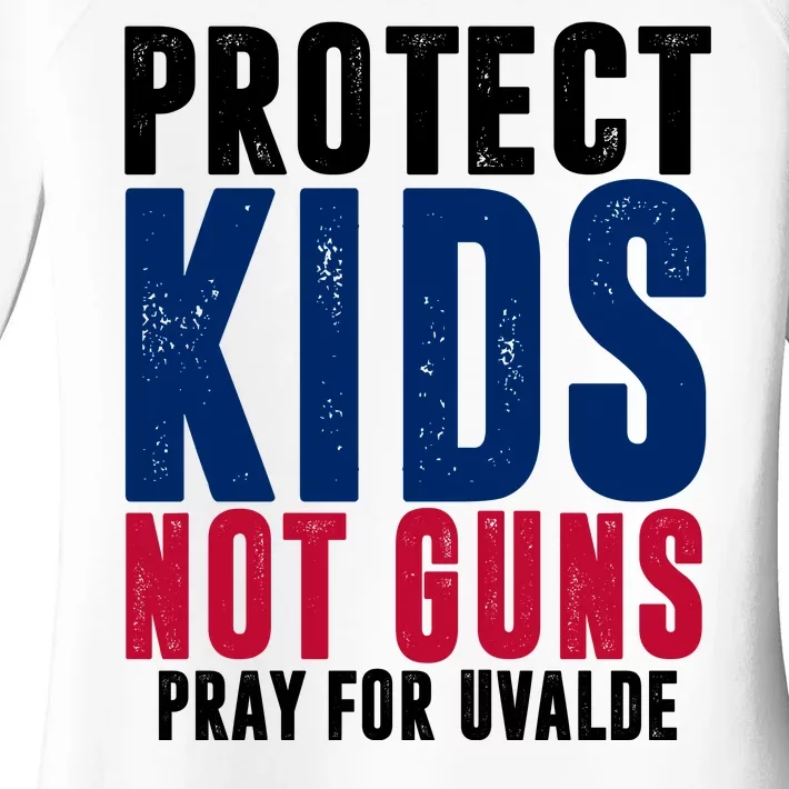 Protect Kids Not Guns Pray For Uvalde Women's Perfect Tri Tunic Long Sleeve Shirt