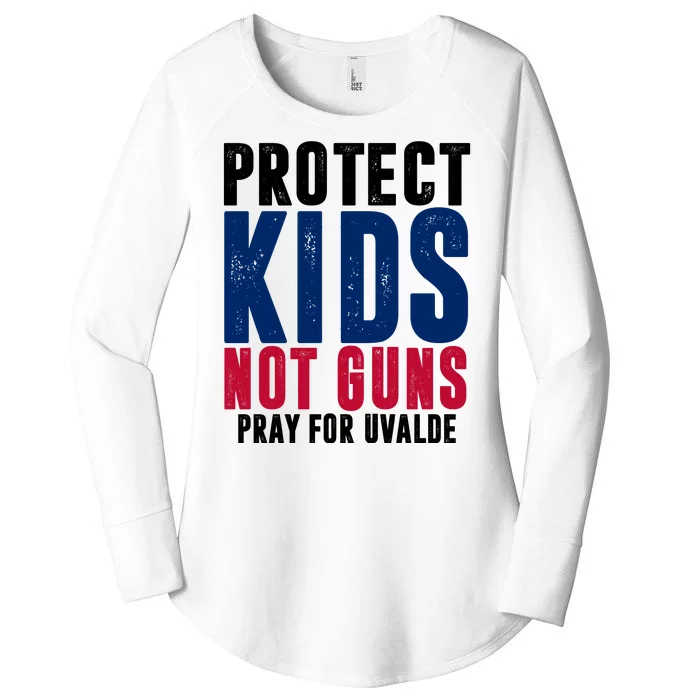 Protect Kids Not Guns Pray For Uvalde Women's Perfect Tri Tunic Long Sleeve Shirt