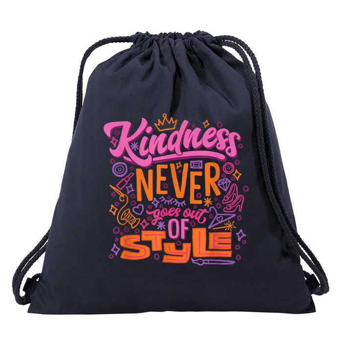 Princess Kindness Never Goes Out Drawstring Bag