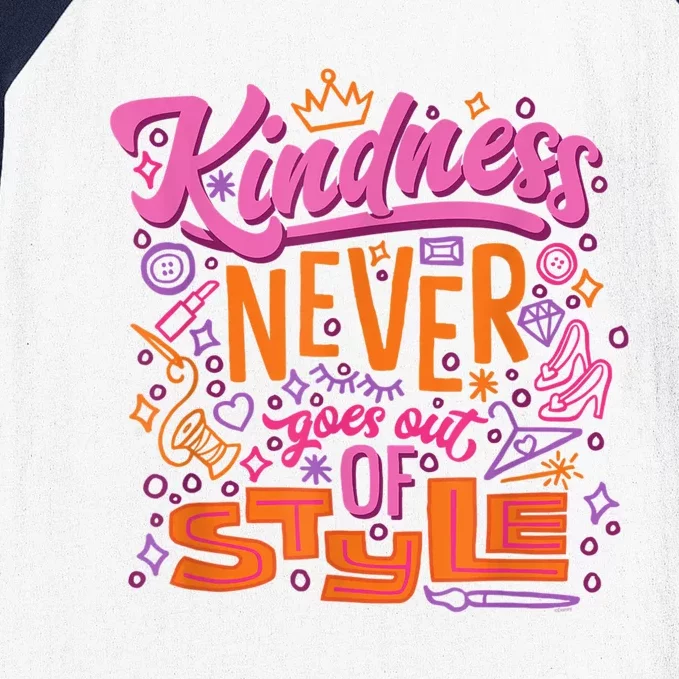 Princess Kindness Never Goes Out Baseball Sleeve Shirt