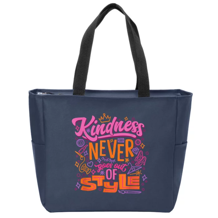 Princess Kindness Never Goes Out Zip Tote Bag