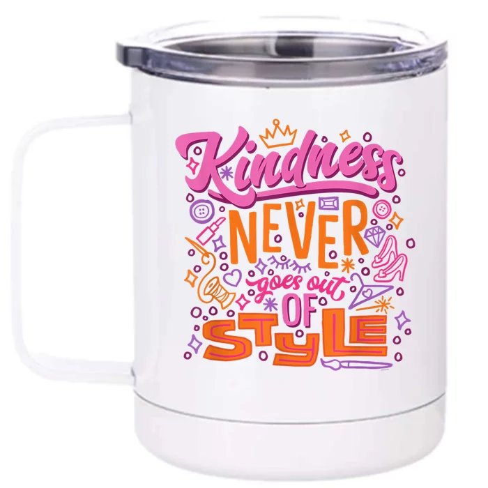 Princess Kindness Never Goes Out Front & Back 12oz Stainless Steel Tumbler Cup