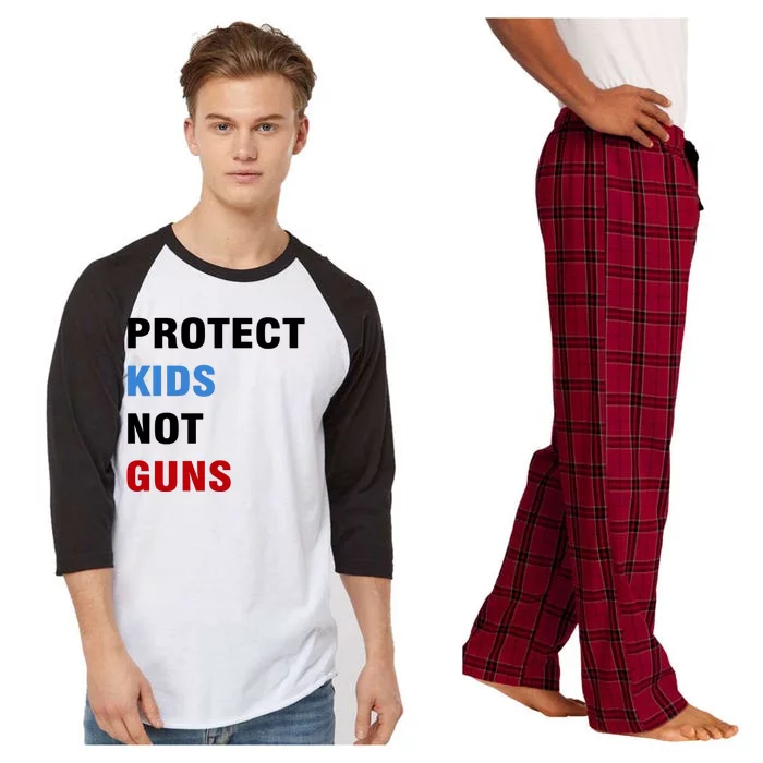 Protect Kids Not Guns Raglan Sleeve Pajama Set