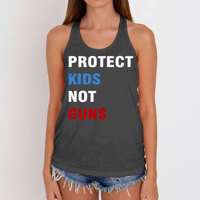 Protect Kids Not Guns Women's Knotted Racerback Tank