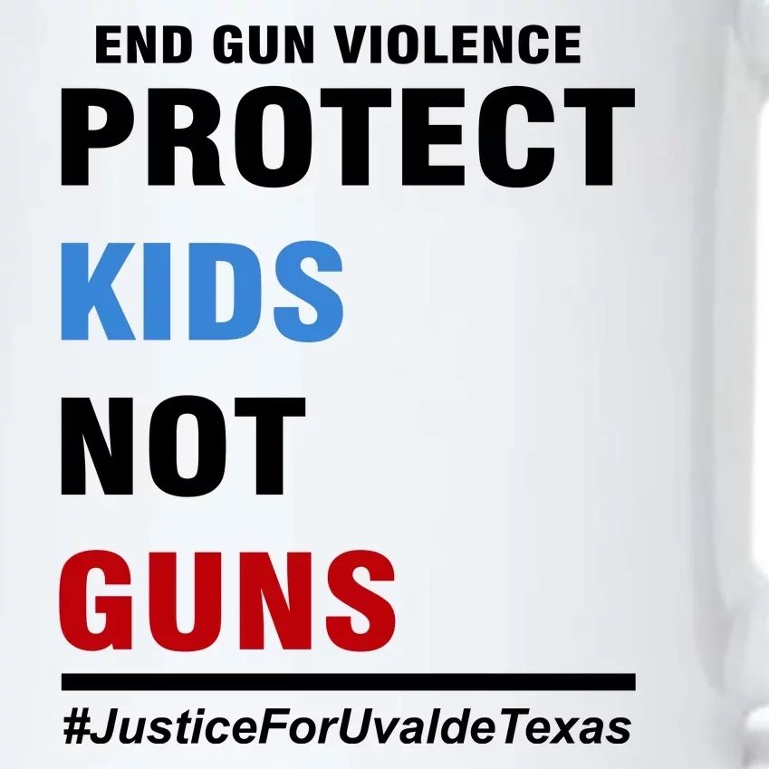 Protect Kids Not Guns Justice For Uvalde Texas Black Color Changing Mug