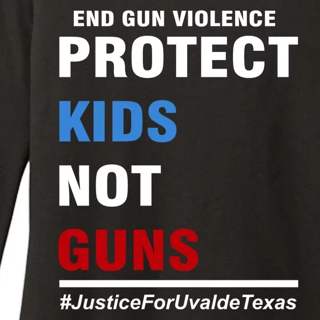 Protect Kids Not Guns Justice For Uvalde Texas Womens CVC Long Sleeve Shirt