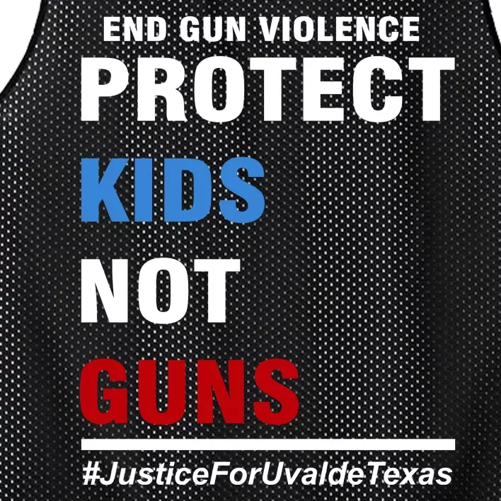 Protect Kids Not Guns Justice For Uvalde Texas Mesh Reversible Basketball Jersey Tank