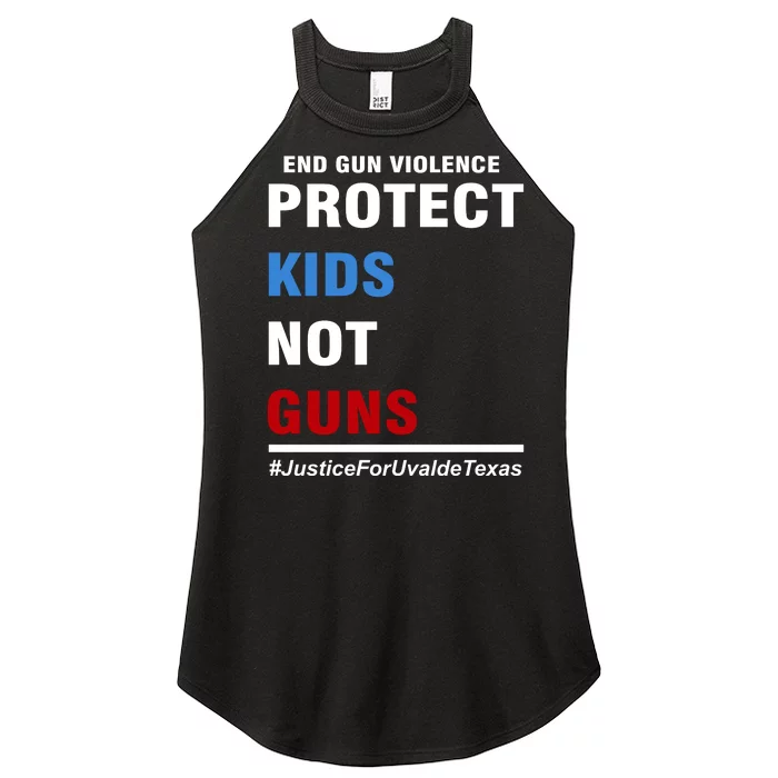 Protect Kids Not Guns Justice For Uvalde Texas Women’s Perfect Tri Rocker Tank