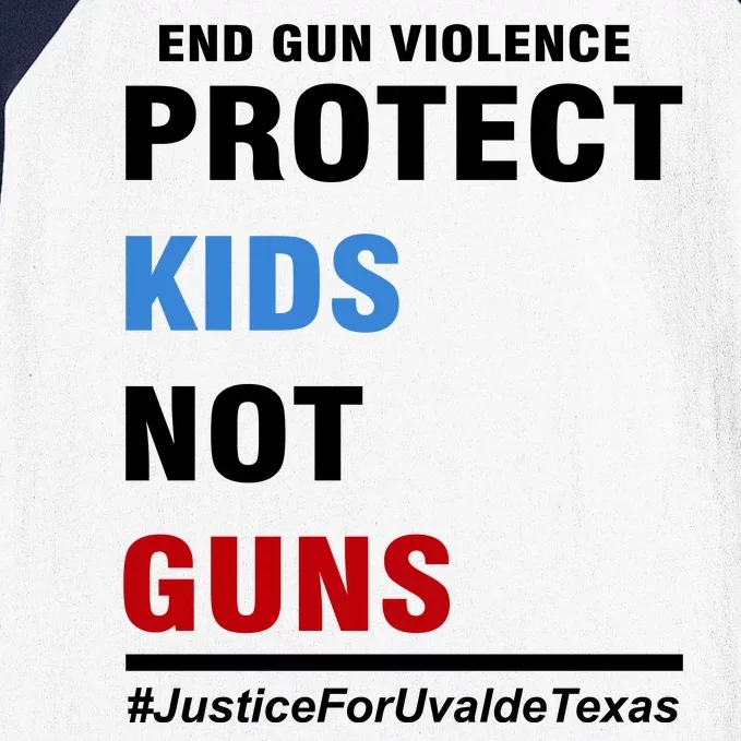 Protect Kids Not Guns Justice For Uvalde Texas Baseball Sleeve Shirt