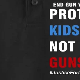 Protect Kids Not Guns #JusticeForUvalde Dry Zone Grid Performance Polo