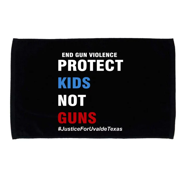 Protect Kids Not Guns #JusticeForUvalde Microfiber Hand Towel