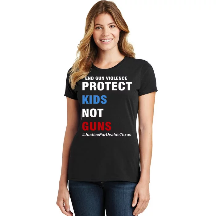 Protect Kids Not Guns #JusticeForUvalde Women's T-Shirt