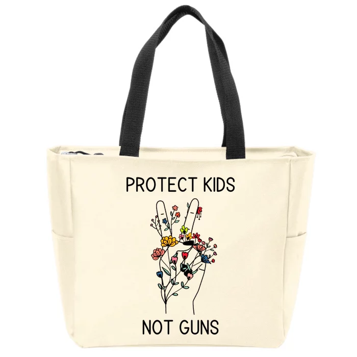 Protects Kidss Not Guns Zip Tote Bag