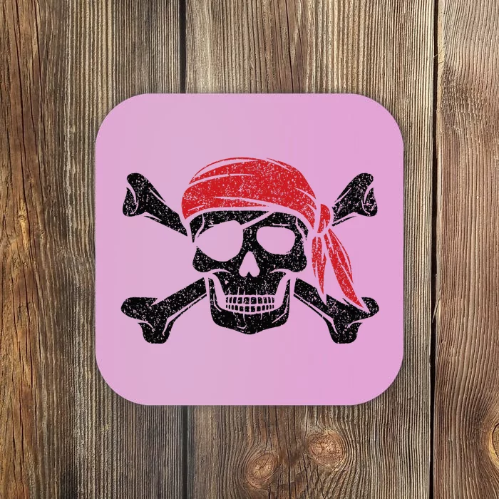 Pirate Kids Or Adults Crossbones And Skull Coaster