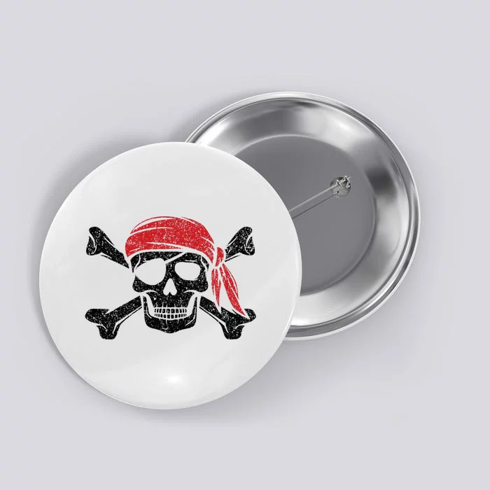 Pirate Kids Or Adults Crossbones And Skull Button