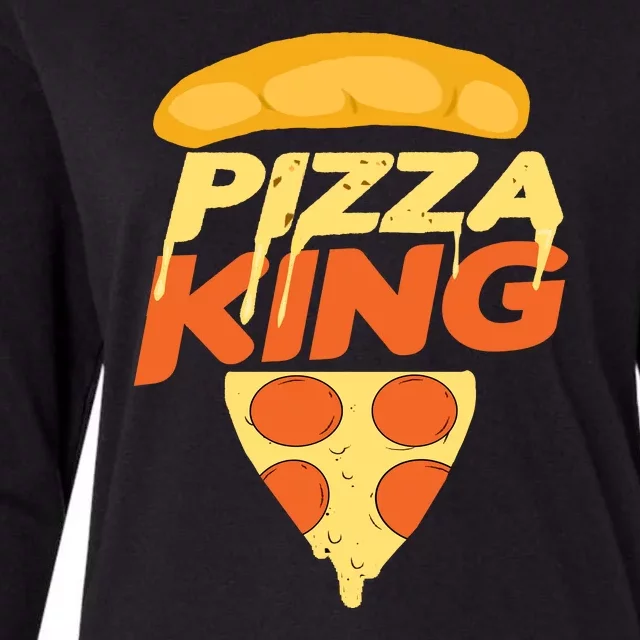 Pizza King Womens Cotton Relaxed Long Sleeve T-Shirt