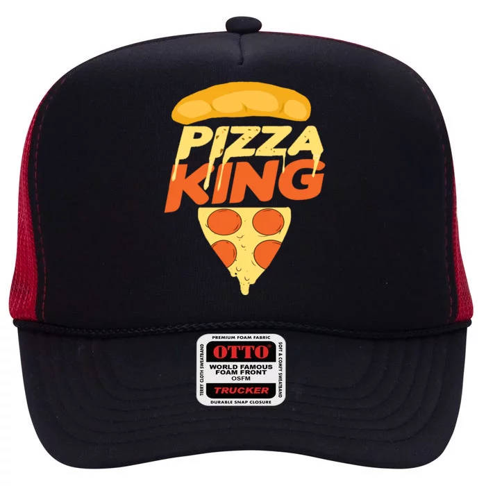 Pizza King High Crown Mesh Trucker Hat