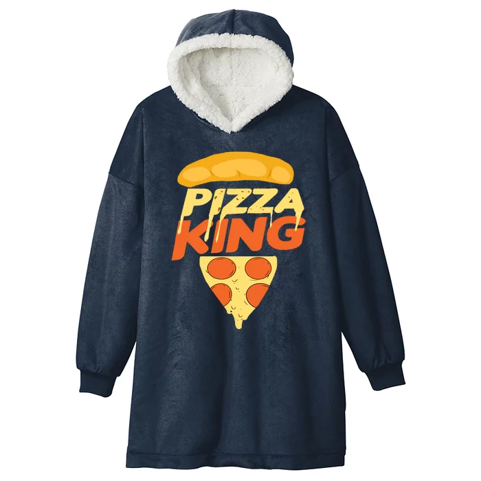 Pizza King Hooded Wearable Blanket