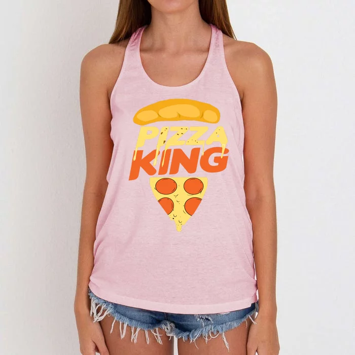 Pizza King Women's Knotted Racerback Tank