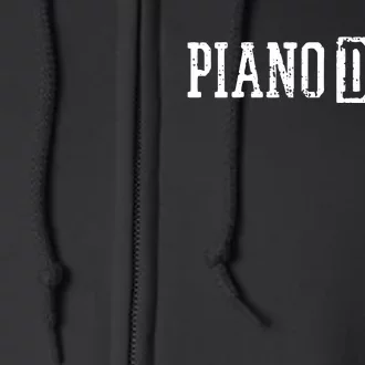 Piano Keyboard Player Musician Pianist Gift Full Zip Hoodie