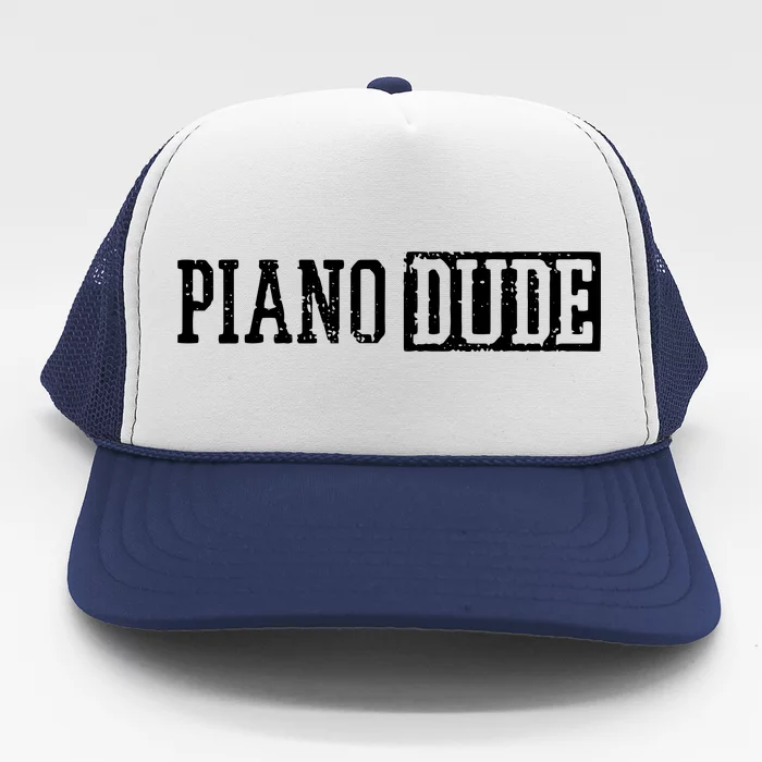 Piano Keyboard Player Musician Pianist Gift Trucker Hat