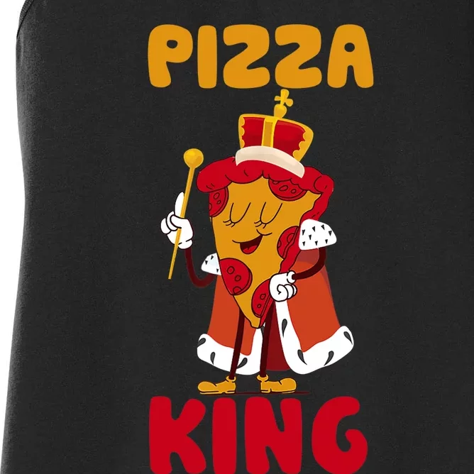 Pizza King, Pizza Lover Tee, Cute Pizza Women's Racerback Tank