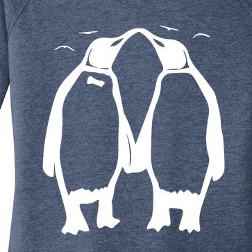Penguins Kissing Women’s Perfect Tri Tunic Long Sleeve Shirt