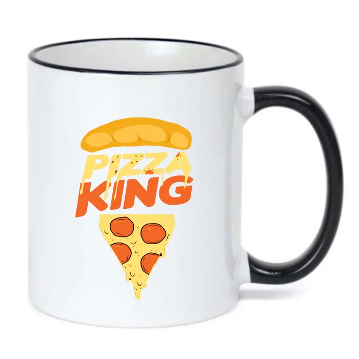 Pizza King Black Color Changing Mug