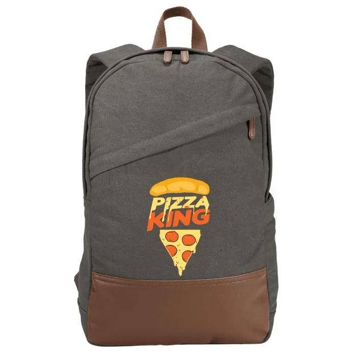 Pizza King Cotton Canvas Backpack