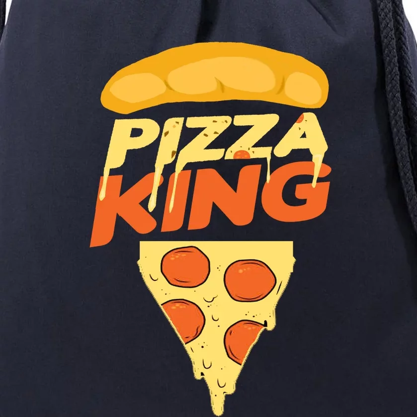 Pizza King Drawstring Bag