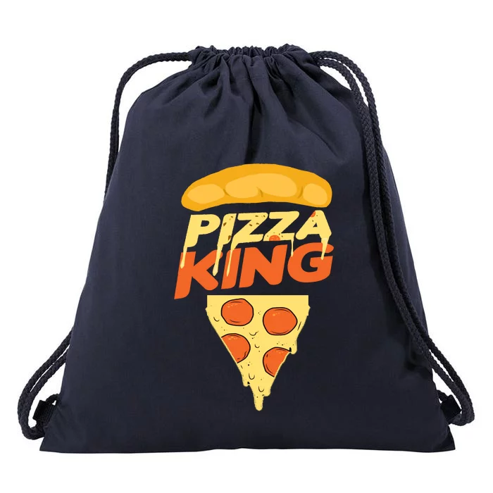 Pizza King Drawstring Bag