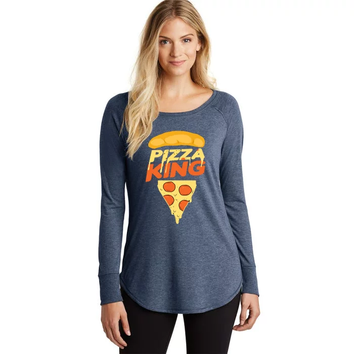 Pizza King Women's Perfect Tri Tunic Long Sleeve Shirt