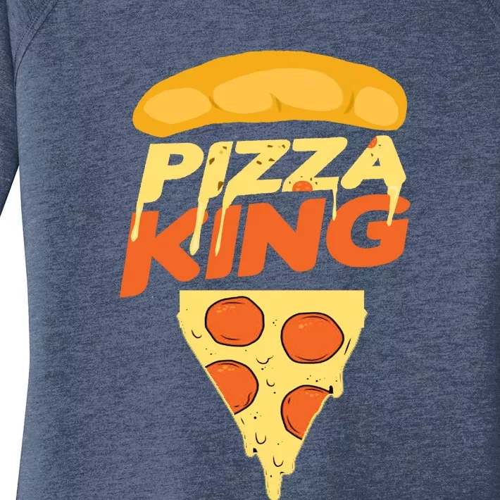 Pizza King Women's Perfect Tri Tunic Long Sleeve Shirt