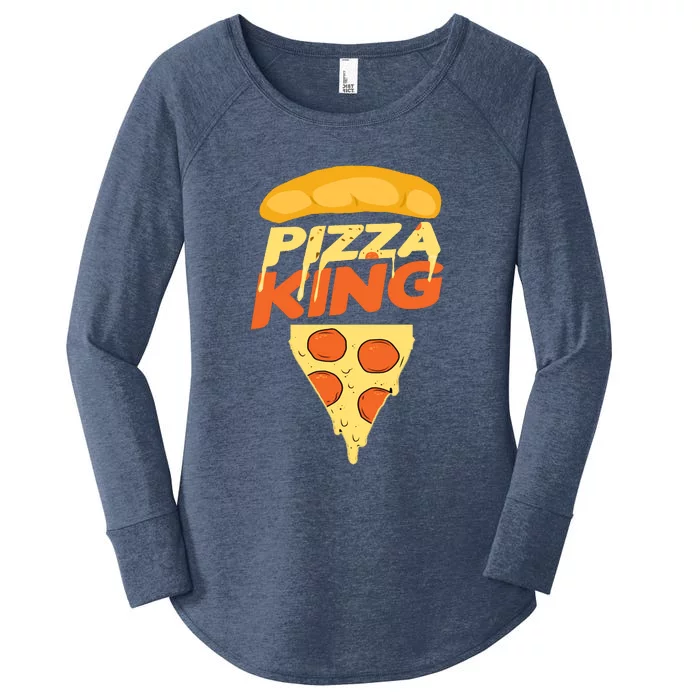 Pizza King Women's Perfect Tri Tunic Long Sleeve Shirt