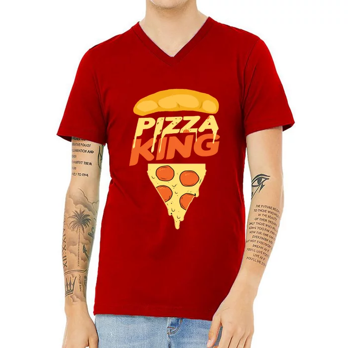 Pizza King V-Neck T-Shirt