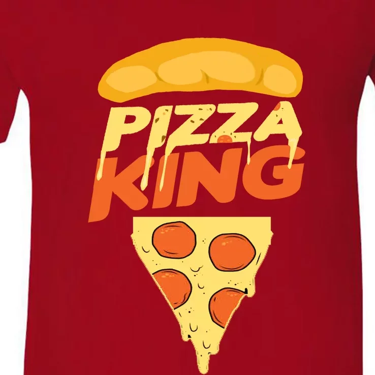 Pizza King V-Neck T-Shirt