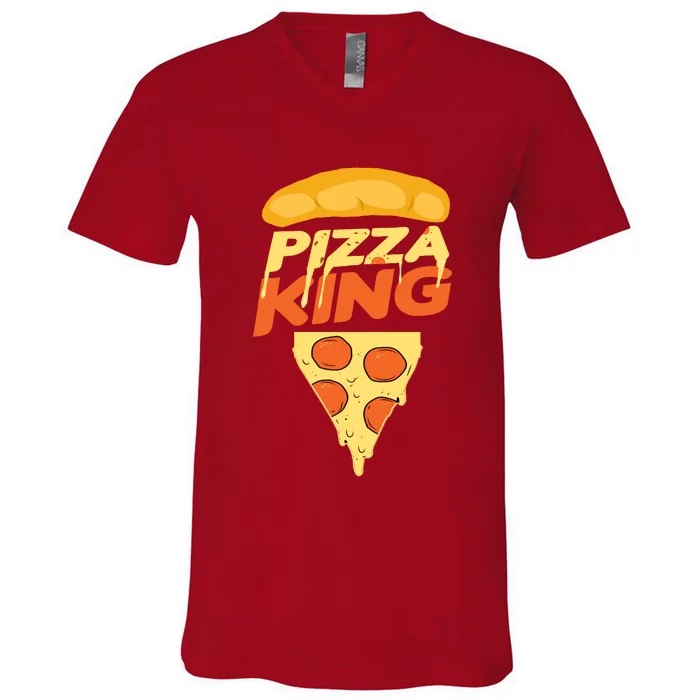 Pizza King V-Neck T-Shirt