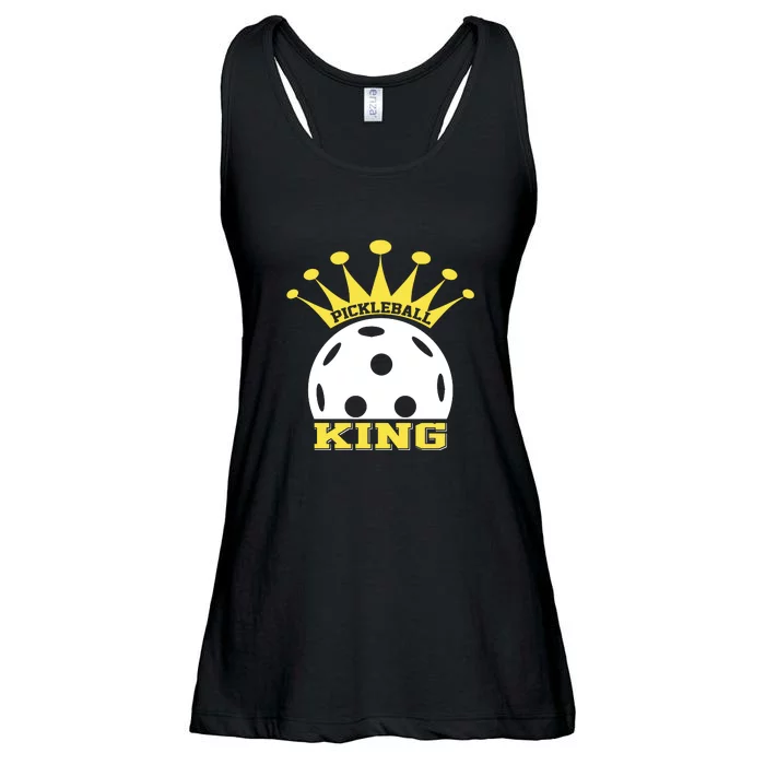 Pickleball King Paddles Player Gift Ladies Essential Flowy Tank